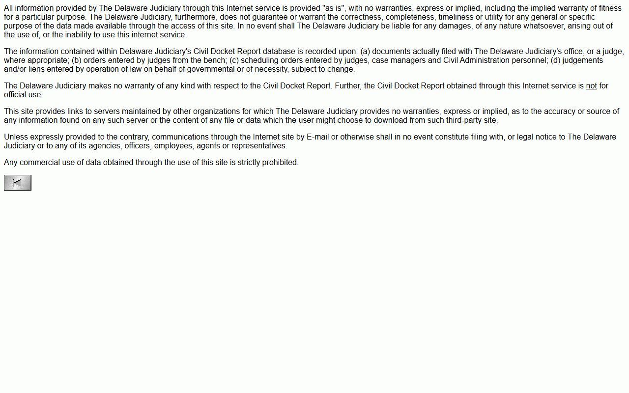 Sussex County court records - CourtConnect disclaimer page