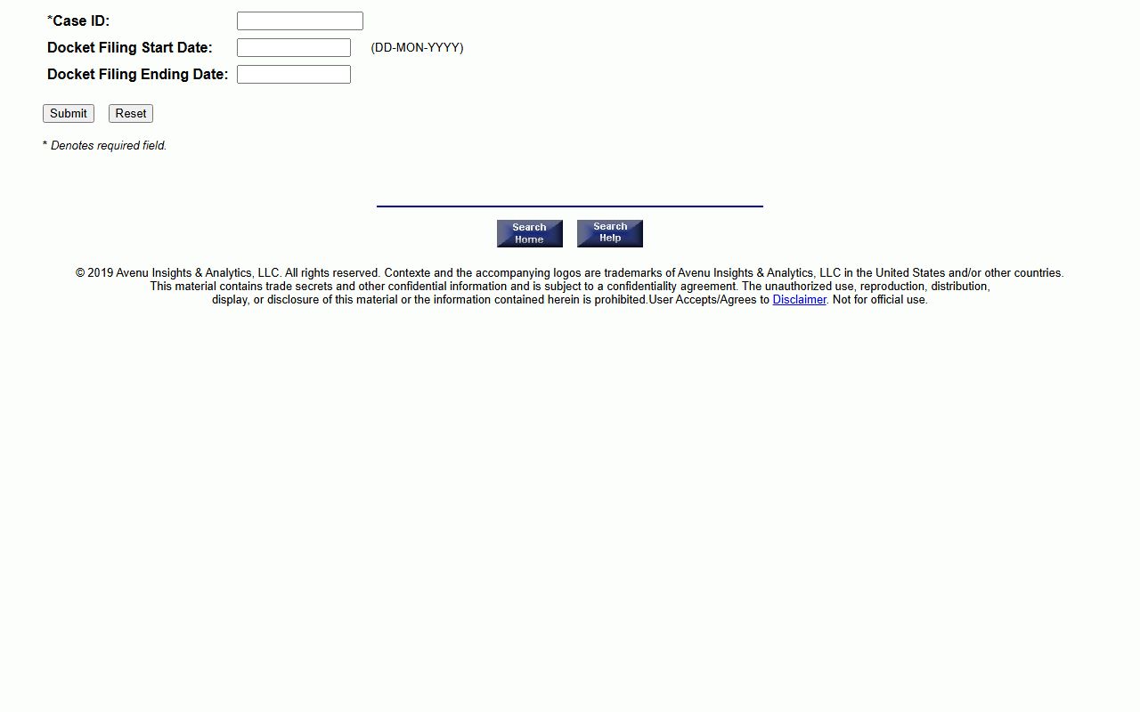 Sussex County court records - CourtConnect docket report search