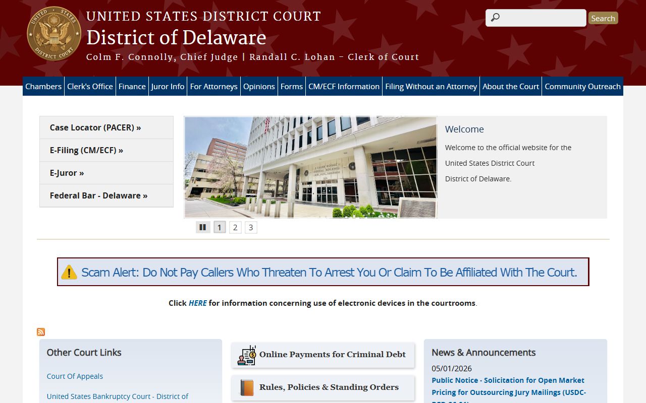 Sussex County Court of Common Pleas - U.S. District Court Delaware