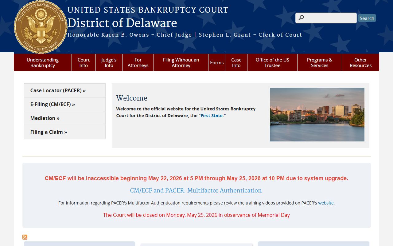 Sussex County Family Court - U.S. Bankruptcy Court Delaware