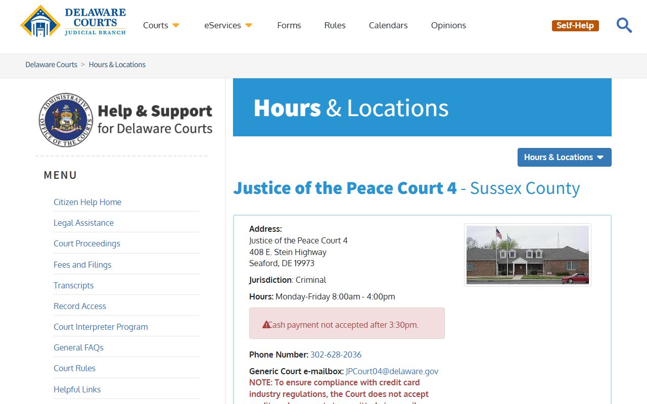 Sussex County Justice of the Peace Court - JP 4 Seaford