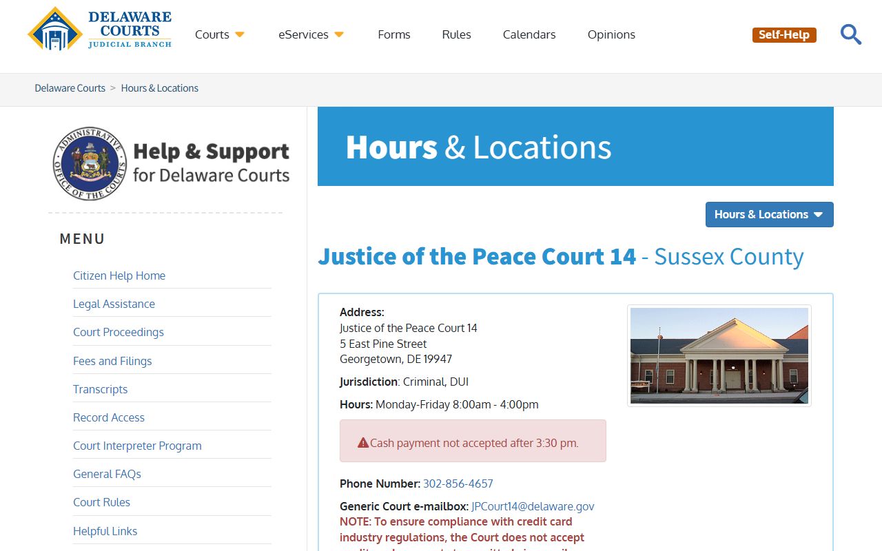 Sussex County Justice of the Peace Court - JP 14 Georgetown DUI