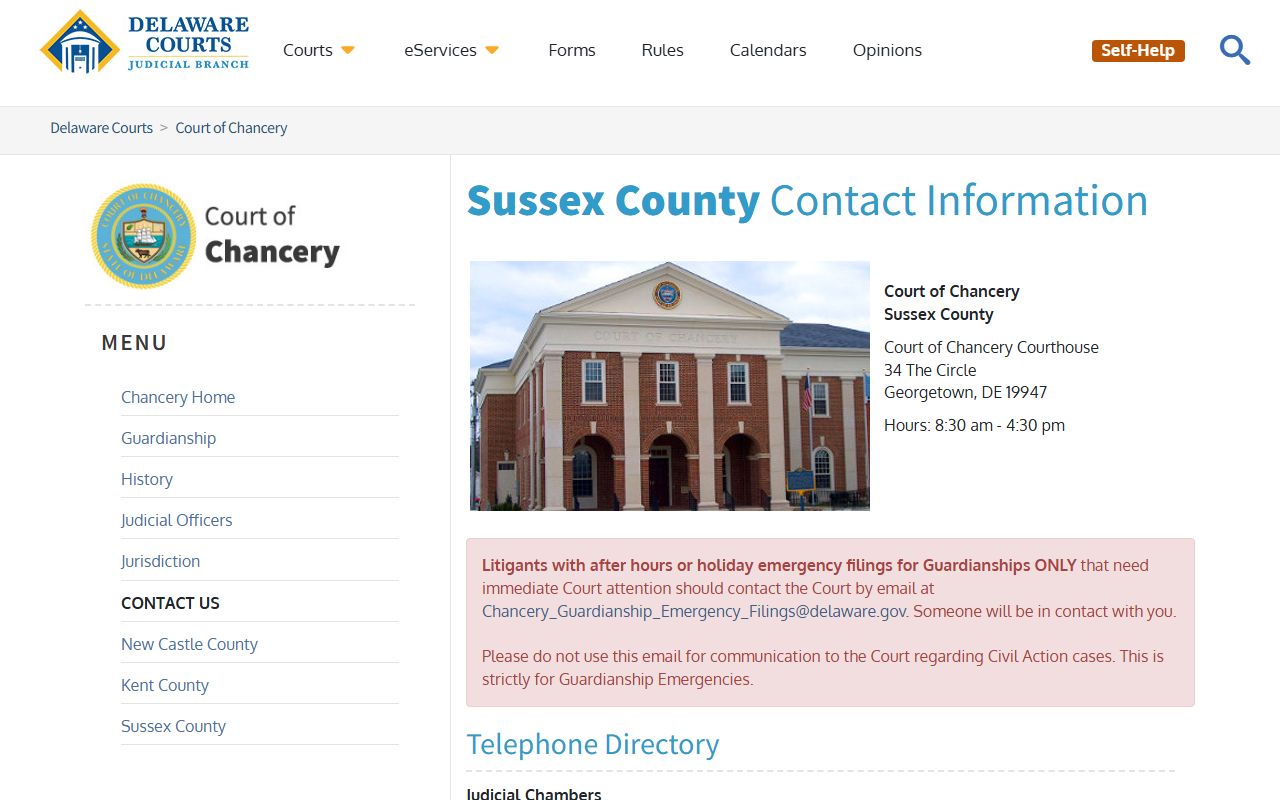 Sussex County Probate Records - Chancery Sussex telephone directory
