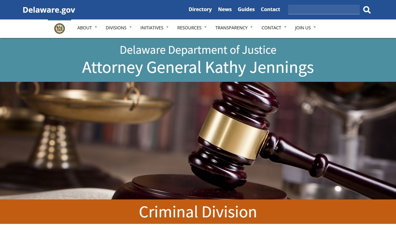 Sussex County Prothonotary - DOJ victim witness numbers